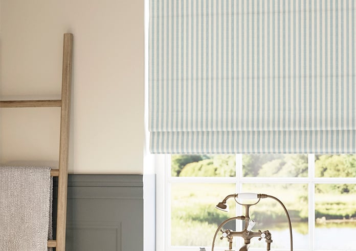 Emily Bond Cornish Stripe, Duckegg - Twist&Fit Roman Blind - Image 5